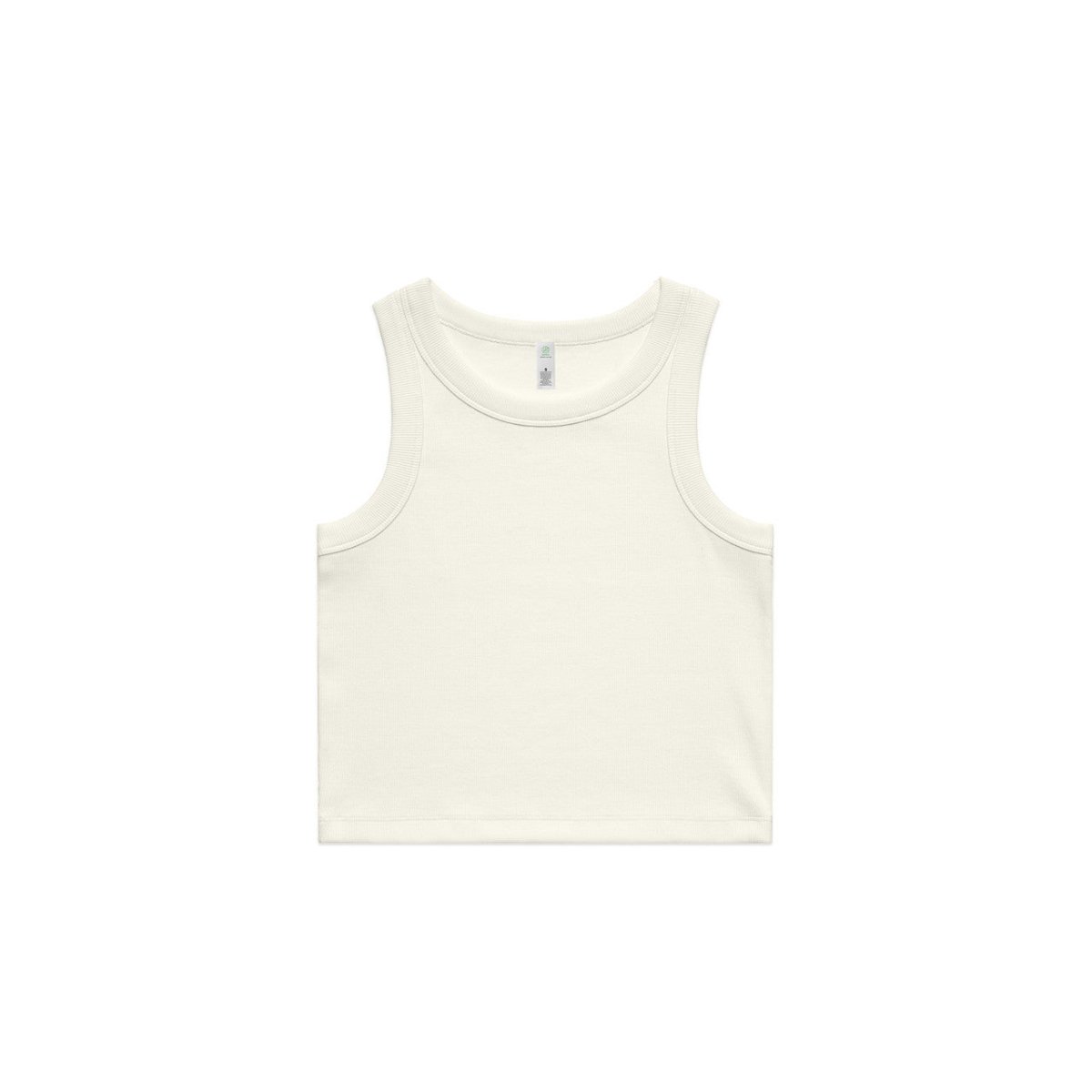AS Colour Wo's Organic Rib Crop Tank | 4064G | AS Colour 4064G ECRU XS