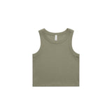 AS Colour Wo's Organic Rib Crop Tank | 4064G | AS Colour 4064G EUCALYPTUS XS