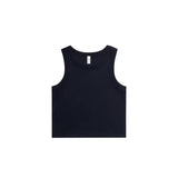 AS Colour Wo's Organic Rib Crop Tank | 4064G | AS Colour 4064G NAVY XS