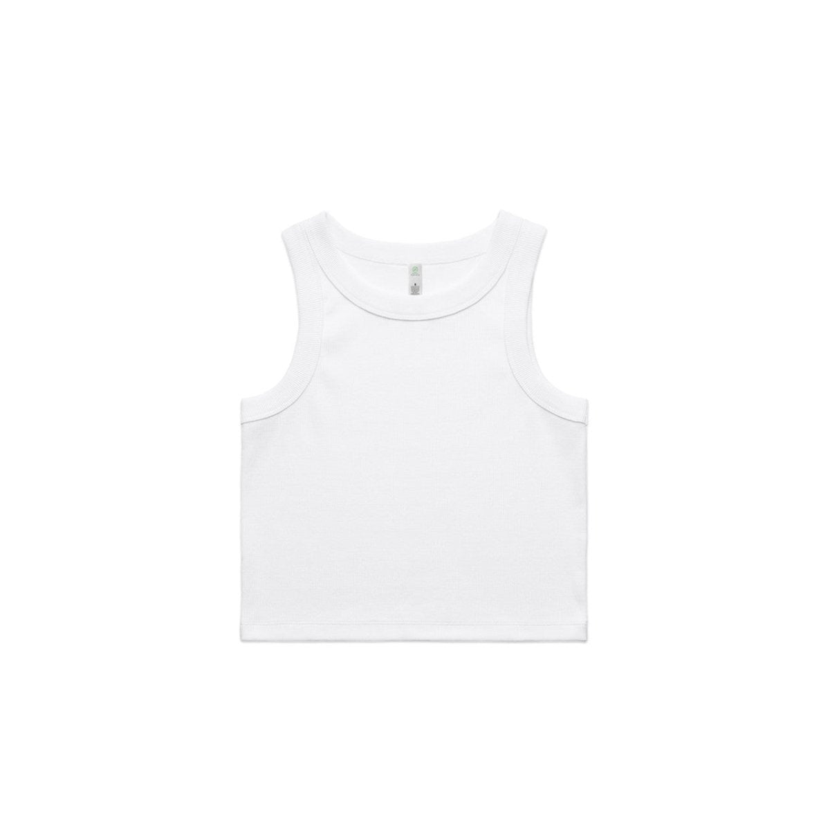 AS Colour Wo's Organic Rib Crop Tank | 4064G | AS Colour 4064G WHITE XS