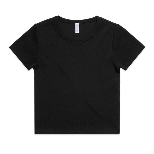 AS Colour Wo's Organic Rib Tee | 4092G | AS Colour 4092G BLACK XS