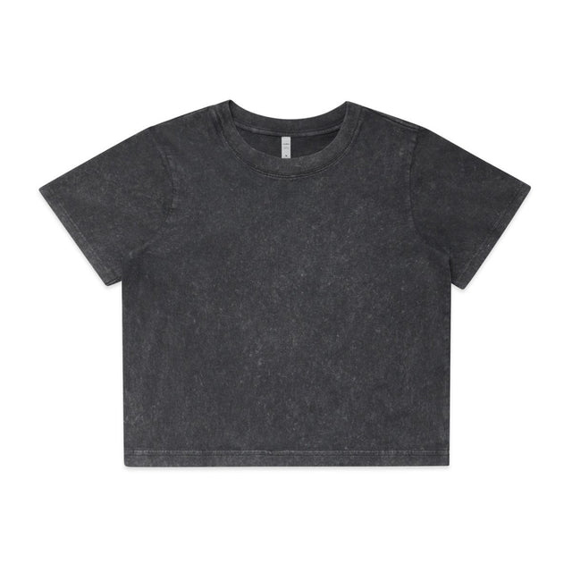 AS Colour Wo's Stone Wash Heavy Crop | 4086 | AS Colour 4086 BLACK STONE XS