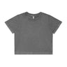 AS Colour Wo's Stone Wash Heavy Crop | 4086 | AS Colour 4086 COAL STONE XS
