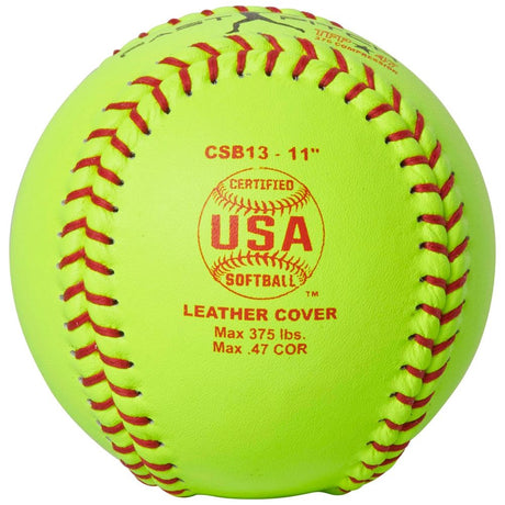 ASA/USA SOFTBALL 11" FAST PITCH - LEATHER COVER .47 COR | CSB13 Baseballs