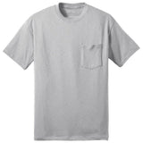 Mens Tall 50/50 Cotton/Poly T-Shirt with Pocket Tall Joe's USA Ash Large Tall