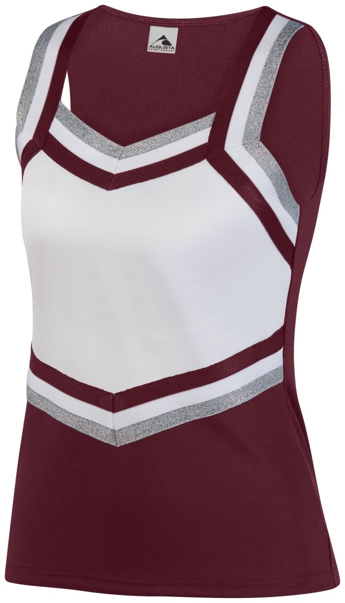 ASI Girls Pike Shell - ASI 9141 MAROON/WHITE/METALLIC SILVER S