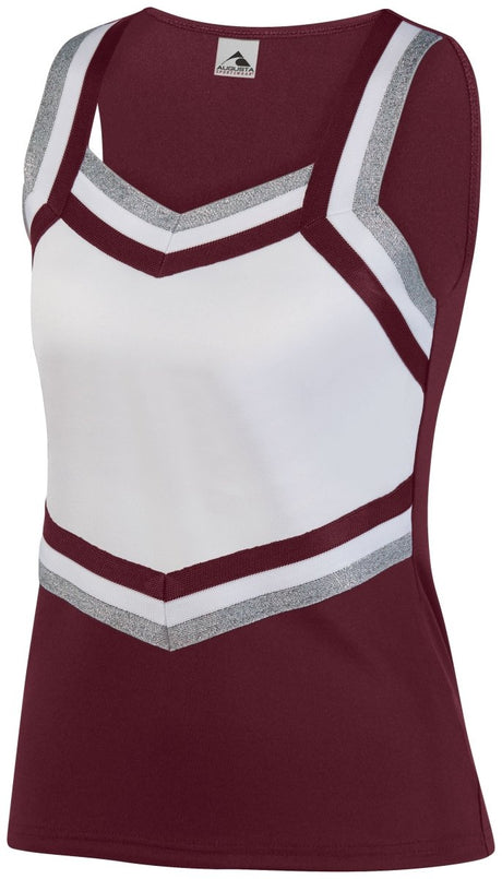 ASI Girls Pike Shell - ASI 9141 MAROON/WHITE/METALLIC SILVER S
