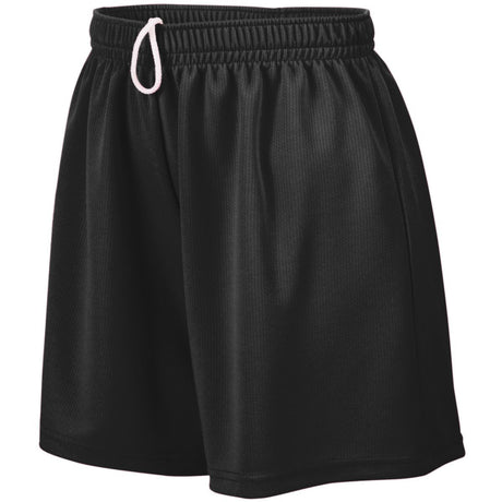 ASI Girls Wicking Mesh Shorts - ASI 961 BLACK S
