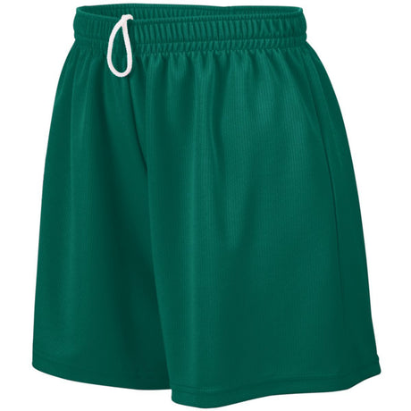 ASI Girls Wicking Mesh Shorts - ASI 961 DARK GREEN S