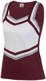 ASI Ladies Pike Shell - ASI 9140 MAROON/WHITE/METALLIC SILVER S