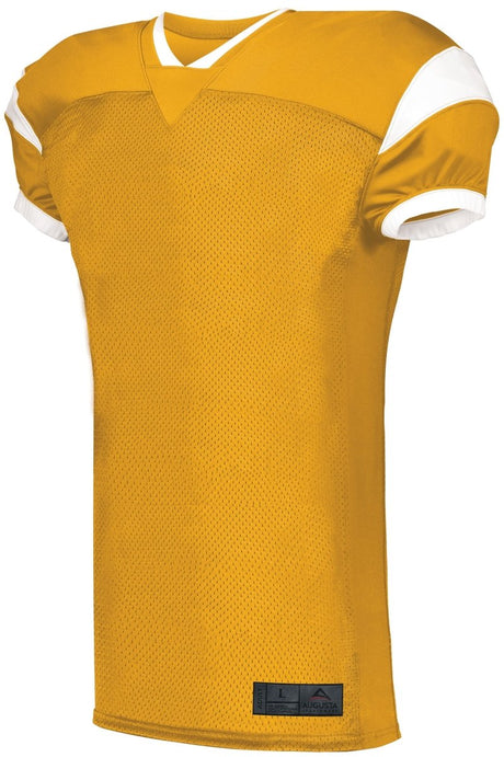 ASI Youth Slant Football Jersey - ASI 9583 GOLD/WHITE S