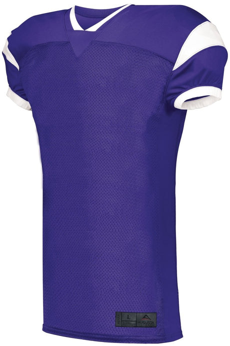 ASI Youth Slant Football Jersey - ASI 9583 PURPLE/WHITE S