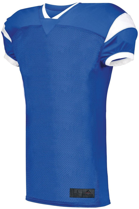 ASI Youth Slant Football Jersey - ASI 9583 ROYAL/WHITE S