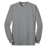 Joe's USA Men's Long Sleeve 50/50 Cotton/Poly T-Shirt-AthleticHeather Joe's USA Athletic Heather S