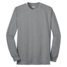 Joe's USA Men's Long Sleeve 50/50 Cotton/Poly T-Shirt-AthleticHeather Joe's USA Athletic Heather S