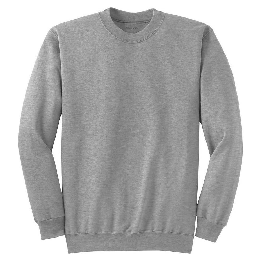 Joe's USA Mens Ultimate Cotton Crewneck Sweatshirt Joe's USA Small Charcoal Heather