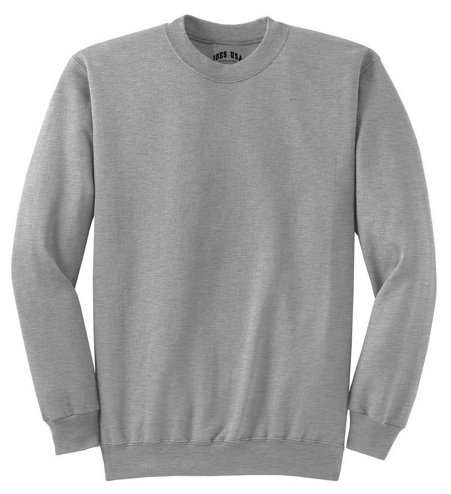 Joe's USA Men's Essential Fleece Crewneck Sweatshirt Joe's USA Small Athletic Heather