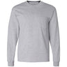 Mens TALL Long Sleeve Essential T-Shirt with Pocket Joe's USA Large Tall Athletic Heather