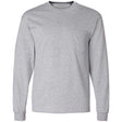 Joe's USA Men's Ultra Cotton 100% Cotton Long Sleeve T-Shirt with Pocket Joe's USA Small Sport Grey