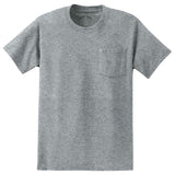 Joe's USA Mens Pocket Tee's 6.1-ounce, 100% Cotton T-Shirts - Athletic Heather T-Shirts Joe's USA Athletic Heather Small