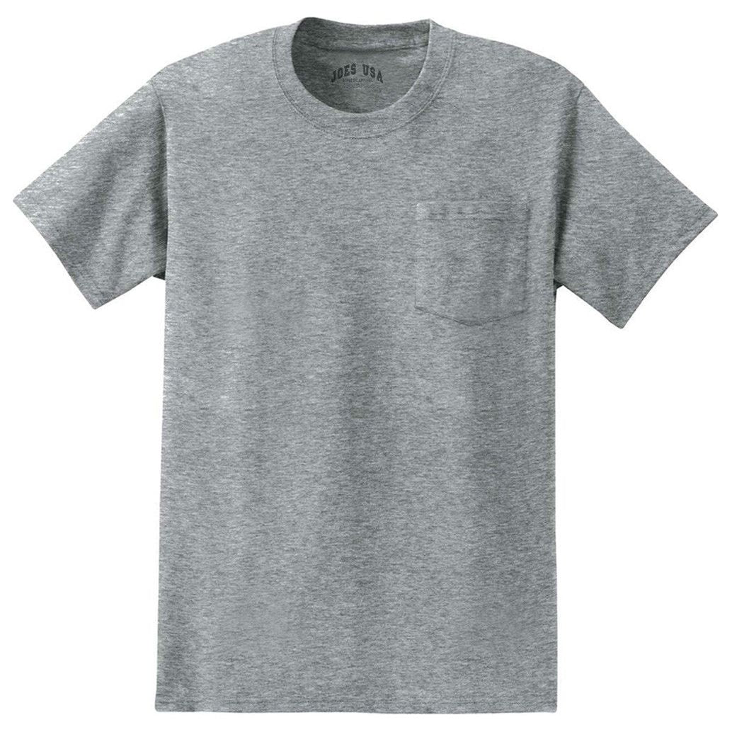 Joe's USA Mens Pocket Tee's 6.1-ounce, 100% Cotton T-Shirts Joe's USA Mens Apparel