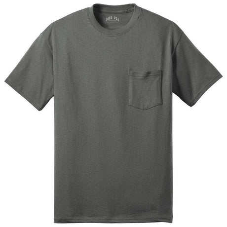 Joe's USA Men's 50/50 Cotton/Poly T-Shirt with Pocket-AthleticHeather T-Shirts Joe's USA Athletic Heather S