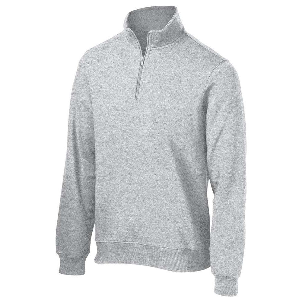 Joe's USA Men's 1/4-Zip Sweatshirt DRI-EQUIP Athletic Heather XS