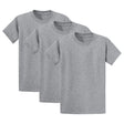 Joe's USA Mens 3-Pack of 100% Heavyweight Cotton T-Shirts Multi-Packs Big & Tall Sizes - Athletic Heather Joe's USA Athletic Heather Small