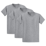 Joe's USA Mens 3-Pack of 100% Heavyweight Cotton T-Shirts Multi-Packs Big & Tall Sizes - Athletic Heather Joe's USA Athletic Heather Small