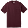Joe's USA Pocket Tee Shirt- 50/50 Poly Cotton-AthleticMaroon Joe's USA Athletic Maroon S