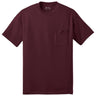 Mens Tall 50/50 Cotton/Poly T-Shirt with Pocket Tall Joe's USA Athletic Maroon Large Tall