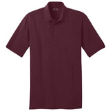 Men's Tall 5.5-Ounce Jersey Knit Polo Polos/Knits Joe's USA Athletic Maroon Large Tall