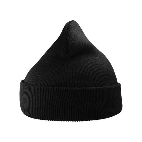 Atlantis Headwear Sustainable 12" Knit Beanie - Atlantis Headwear WIND Black One Size Beanies