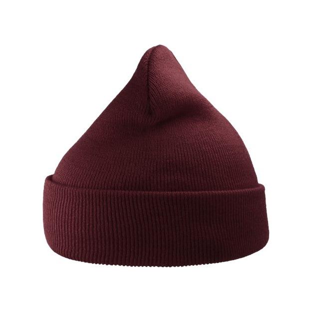 Atlantis Headwear Sustainable 12" Knit Beanie - Atlantis Headwear WIND Burgundy One Size Beanies