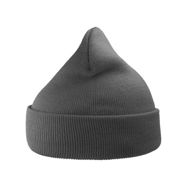 Atlantis Headwear Sustainable 12" Knit Beanie - Atlantis Headwear WIND Dark Grey One Size Beanies