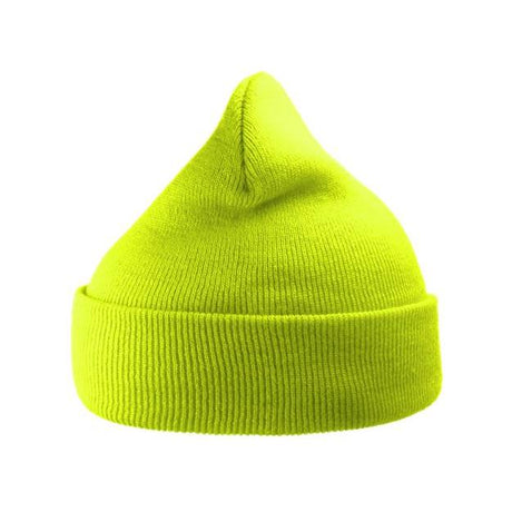 Atlantis Headwear Sustainable 12" Knit Beanie - Atlantis Headwear WIND Yellow Fluorescent One Size Beanies