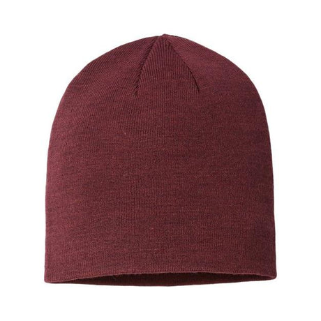 Atlantis Headwear Sustainable Beanie - Atlantis Headwear HOLLY Burgundy Melange One Size Beanies