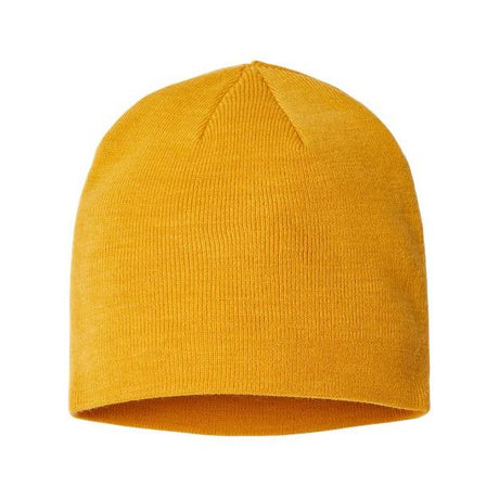 Atlantis Headwear Sustainable Beanie - Atlantis Headwear HOLLY Mustard Yellow One Size Beanies