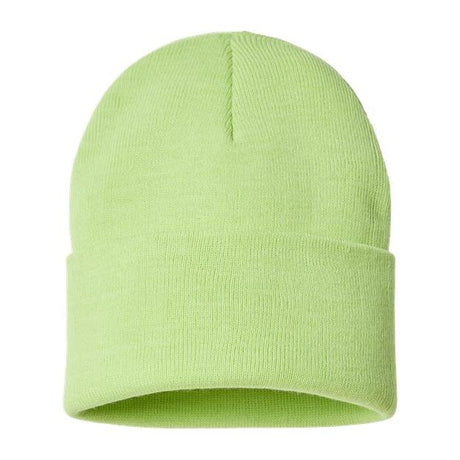 Atlantis Headwear Sustainable Beanie - Atlantis Headwear PURE Acid Green One Size Beanies