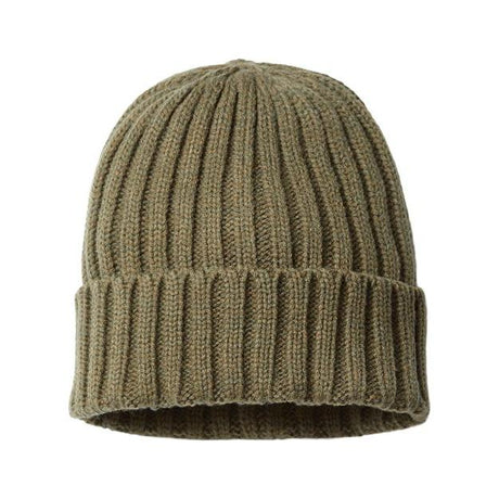 Atlantis Headwear Sustainable Cable Knit Cuffed Beanie - Atlantis Headwear SHORE Olive One Size Beanies