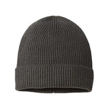 Atlantis Headwear Sustainable Fine Rib Cuffed Beanie - Atlantis Headwear ANDY Dark Grey One Size Beanies