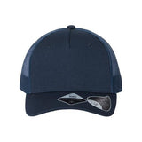 Atlantis Headwear Sustainable Five - Panel Trucker Cap - Atlantis Headwear ZION Black/ White Adjustable Hats