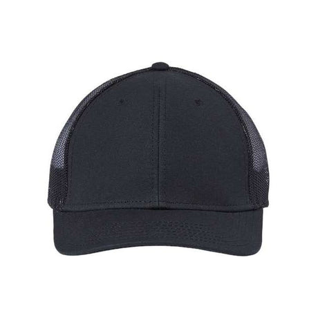 Atlantis Headwear Sustainable Recy Three Trucker Cap - Atlantis Headwear RETH Black/ Black Adjustable Hats