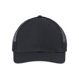 Atlantis Headwear Sustainable Recy Three Trucker Cap - Atlantis Headwear RETH Black/ Black Adjustable Hats