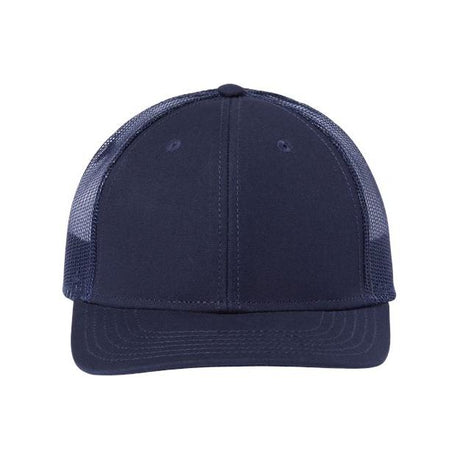 Atlantis Headwear Sustainable Recy Three Trucker Cap - Atlantis Headwear RETH Navy/ Navy Adjustable Hats