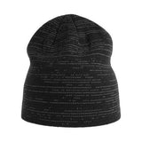 Atlantis Headwear Sustainable Reflective Beanie - Atlantis Headwear SHINE Black One Size Beanies
