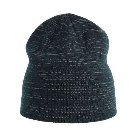 Atlantis Headwear Sustainable Reflective Beanie - Atlantis Headwear SHINE Black One Size Beanies