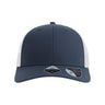 Atlantis Headwear Sustainable Trucker Cap - Atlantis Headwear BRYCE Navy/ White Adjustable Hats