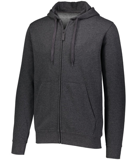 Augusta Sportswear 60/40 Fleece Full Zip Hoodie 5418 CARBON HEATHER S
