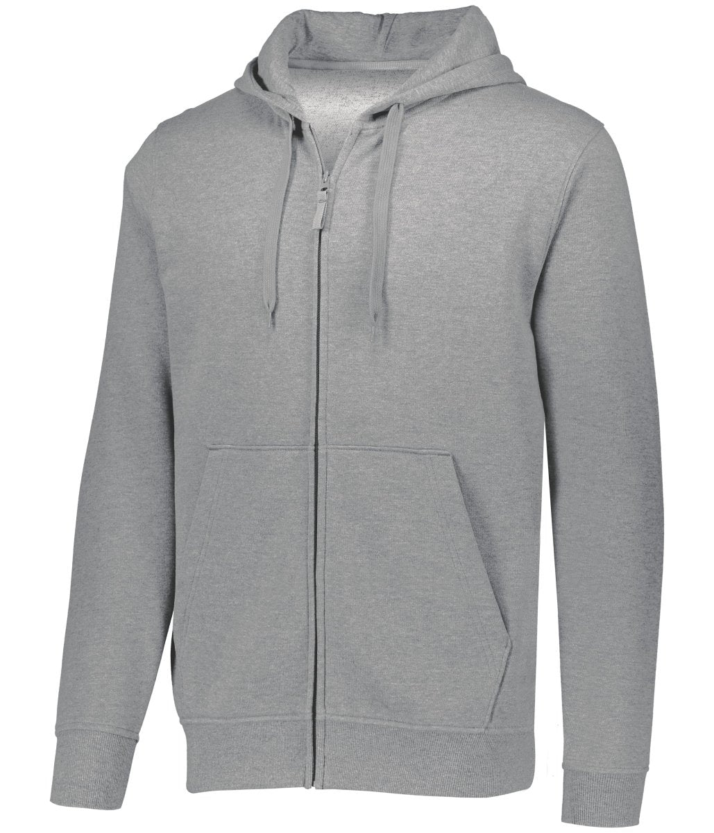 Augusta Sportswear 60/40 Fleece Full Zip Hoodie 5418 CHARCOAL HEATHER S